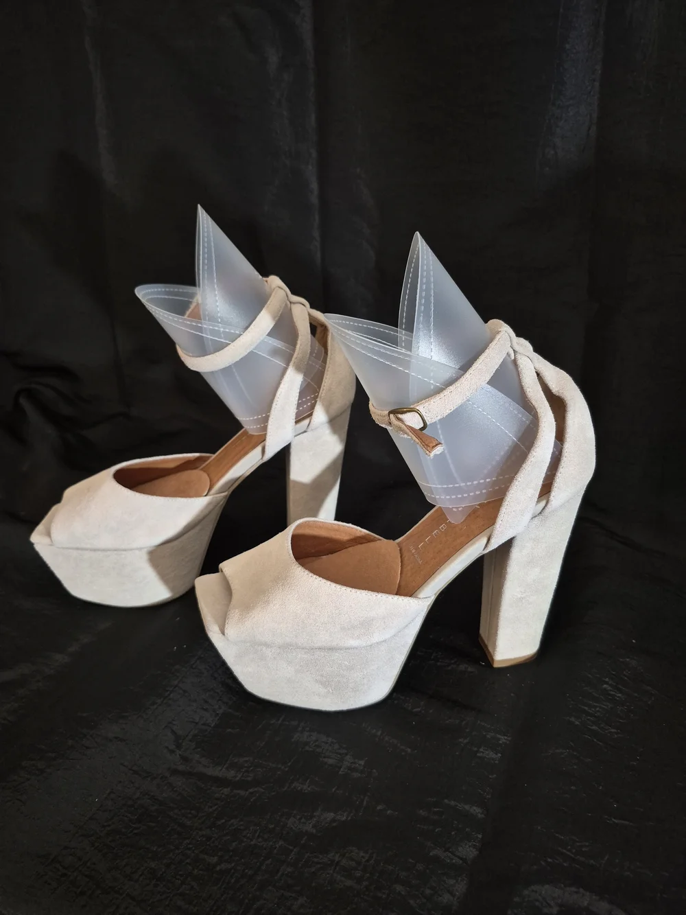 Jeffrey Campbell Havana Perfect 2- High Platforms In Ivory Suede